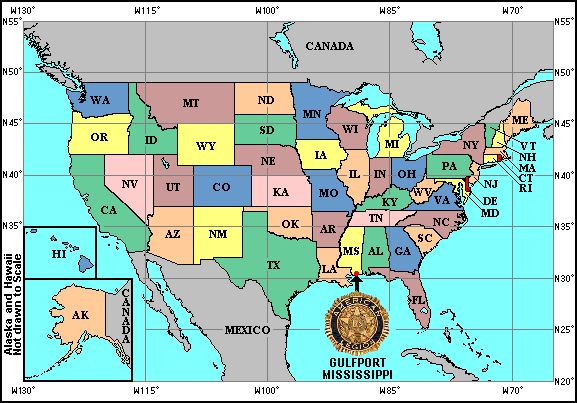 USA Scale Map
