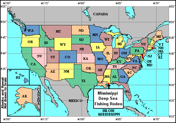 Rodeo USA Map