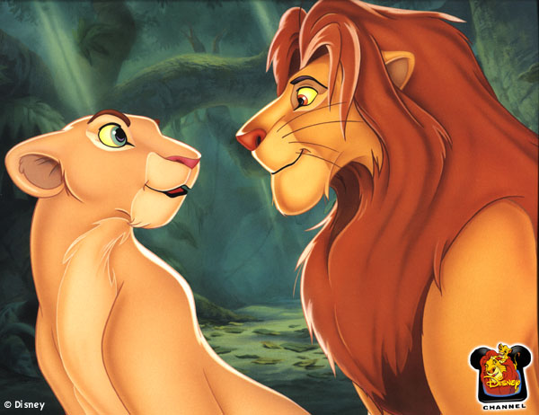 rey león nala y simba apareándose