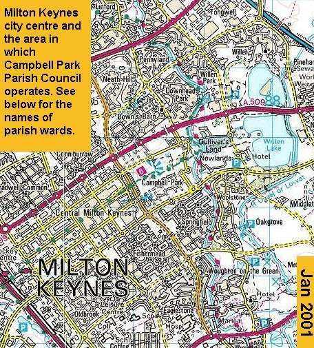 Relationship of parish to city