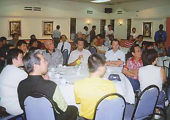 Guests at breakfast reception