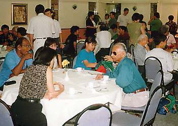 Guests at breakfast reception