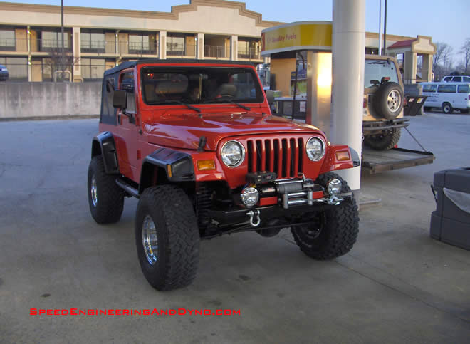 4 coats of clear should keep this TJ shining like new money even after the trail rubs