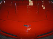 C6 emblem Z06 grilles heat extractor style hood