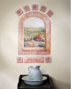 Tuscan mural for over the sinks/fur dryers