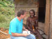 Steve studying language with Meima.