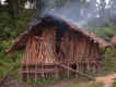 Their houses as well speak for the isolation of the Maniwo people.  The jungle is the only "hardware store" available.