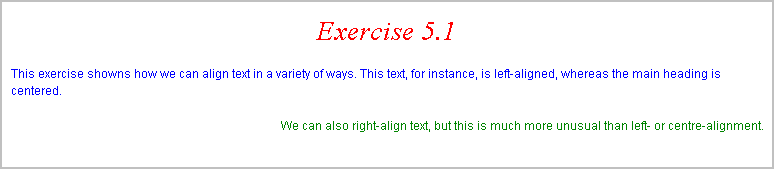 Exercise 5.1