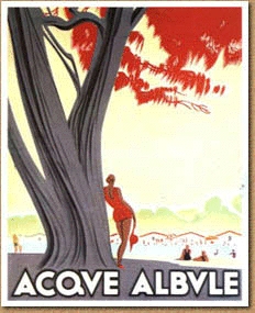 Manifesto storico delle Terme Acque Albule