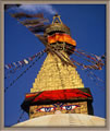 Bodhnath stupa, outside Kathmandu