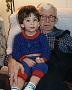 Zach sitting on Grandpa Moen's lap 1993