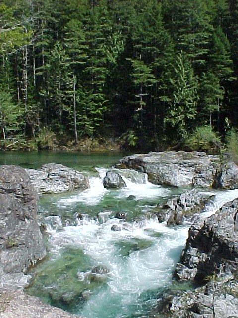 The Falls at three pools.