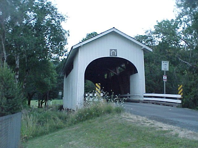 Harris Covered bridge, All that Remains of Harris Oregon..After the Main Road went north..