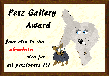 Thanx Petz Gallery! This is a real honor!