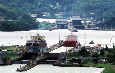 The two Pacific side locks of the Panama Canal -- Miraflores Locks (foreground) and Pedro Miguel Locks (background) -- Panama Canal Commission/Panama Canal Authority websites