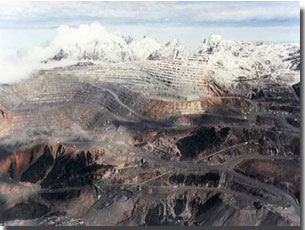 Freeport's Mt. Grasberg mining site