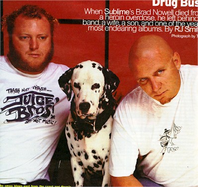 Eric, Lou, and Bud mourning the death of Sublime