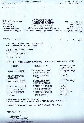 Request Letter regarding  visa usage