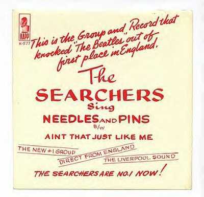 US Cover for Needles And Pins/Ain't That Just Like Me single (2)