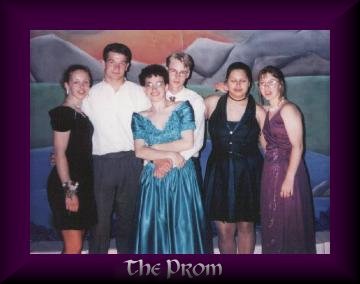 framed picture of Amanda and friends at the Prom