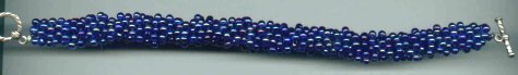 blue fringe drop bracelet