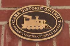 carplaq2.jpg Carr Historic District, National Register of Historic Places