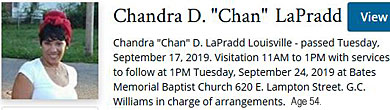 chandral.jpg Chandra D. "Chan" LaPradd,54
