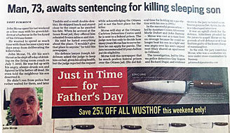 daddyday.jpg Man, 73, awaits sentencing for killing sleeping son; Just in Time for Father's Day