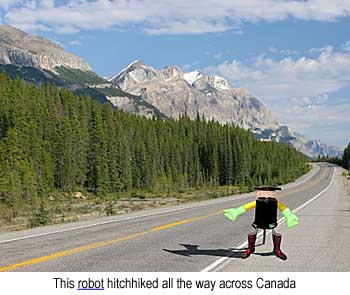 This robot hitchhiked all the way across Canada