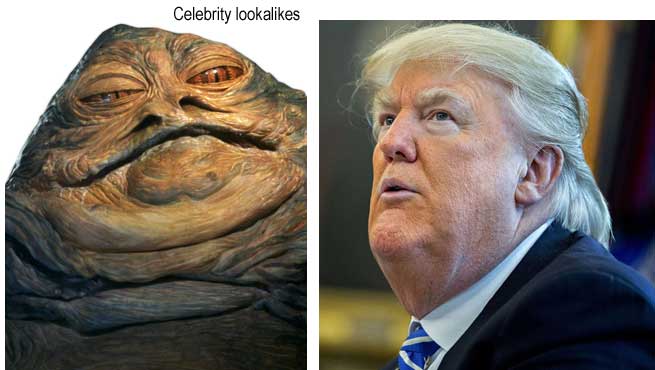 jabtrump.jpg Celebrity lookalikes: Jabba the Hutt, Donald Trump