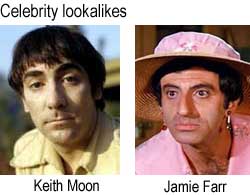 Celebrity lookalikes: Keith Moon, Jamie Farr