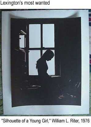 Lexington's most wanted: "Silhouette of a Young Girl," William L. Riter, 1976
