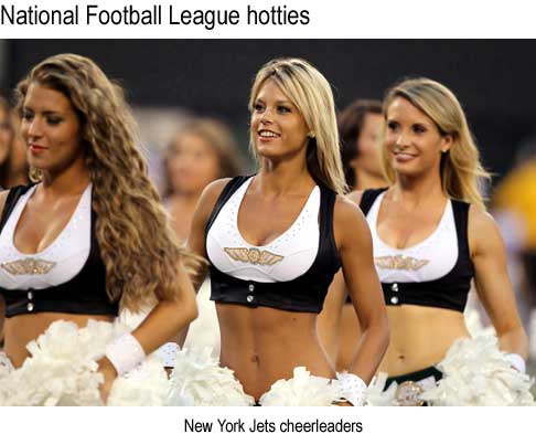 National Football League hotties: New York Jets cheerleaders
