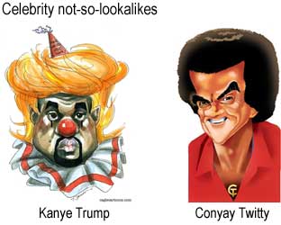 kanconye.jpg Celebrity not-so-lookalikes: Kanye Trump, Conyay Twitty