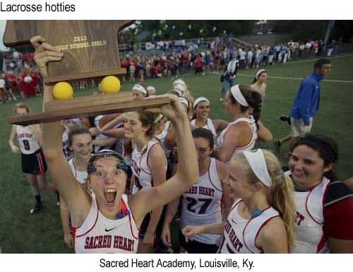 Lacrosse hotties: Sacred Heart Academy, Louisville, Ky., vs. Kentucky Country Day (Courier-Journal photos by Scott Utterback)