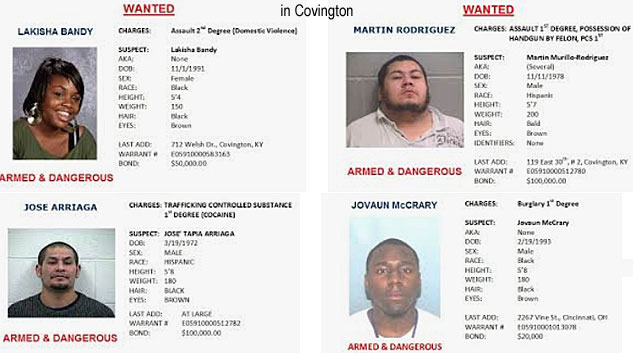 lakishab.jpg Wanted in Covington: Laksha Bandy, Martin Rodriguez, Jose Arriaga, Jovaun McCrary, armed & dangerous
