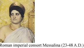 Roman imperial consort Messalina (23-48 A.D.)