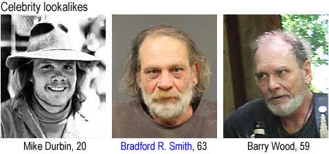 mikebrad.jpg Celebrity lookalikes: Mike Durbin, 20; Bradford R. Smith, 63; Barry Wood, 59