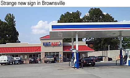 Strange new sign in Brownsville