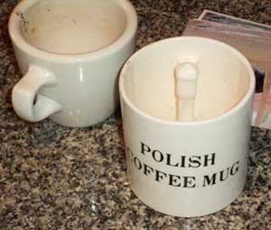 Polish coffee mug