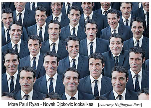 More Paul Ryan - Novak Djokovic lookalikes (Huffington Post)
