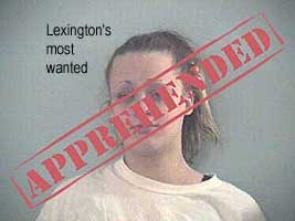 Lexington's most wanted: Sarah Fine: Apprehended