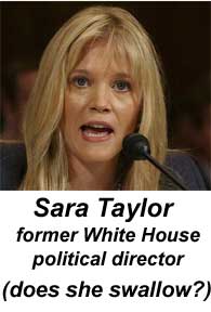 Sara Taylor (does she swallow?)