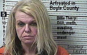 tharpbil.jpg Arrested in Boyle County: Billy Tharp, DUI, meth, endangerment, evading (LEX18)