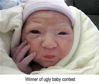 Winner of ugly baby contest