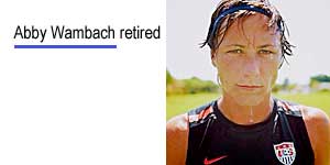 Abby Wambach retired