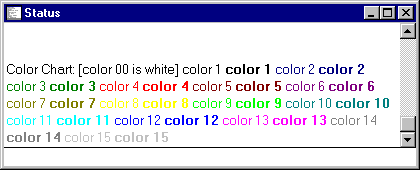 Color chart