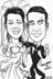 'Live' Wedding Couple Drawing from Fremont Street Experience