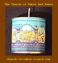 A typical candle used by the enemies of peace and the forces of darkness
