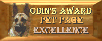 Odin Pet Page Excellence Award
